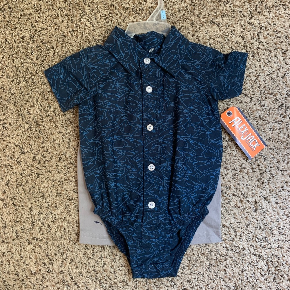 Alex & Jack 🦈 2 piece Boy shark 🦈 set